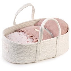 Complementos para muñecas Antonio Juan 40-42 cm - Capazo de algodón para muñecas