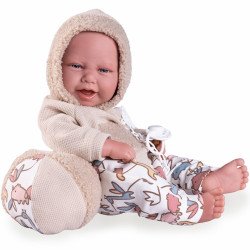 Muñeco Antonio Juan 42 cm - Recién Nacido Carlo con balón