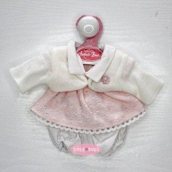 Ropa para muñecos Antonio Juan 26-27 cm - Vestido rosa con chaqueta blanca