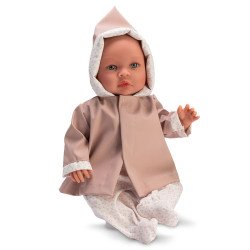 Muñeca Así 46 cm - Leo con conjunto chubasquero rosa
