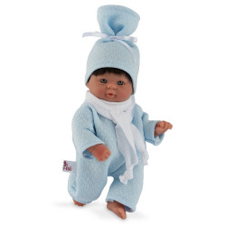 Muñeco Así 20 cm - Nico con conjunto buzo celeste