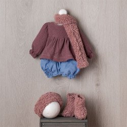 Ropa para Muñecas Así 57 cm - Conjunto pololo vaquero con bufanda para muñeca Pepa