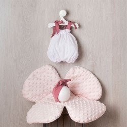 Ropa para Muñecas Así 43 cm - Pelele plumeti y cojín flor para muñeca María