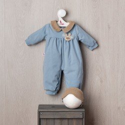 Ropa para Muñecas Así 46 cm - Pijama azul con antifaz para muñeco Leo