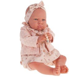 Muñeca Antonio Juan 52 cm - "Mi primer Reborn" Berta con chaqueta salmón