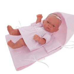 Muñeca Antonio Juan 26 cm - Pitu saco rosa