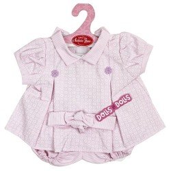 Ropa para muñecos Antonio Juan 40-42 cm - Vestido lila estampado con diadema 
