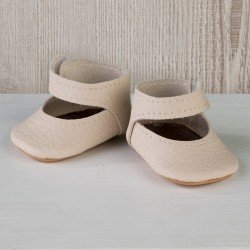Complementos muñecas Así 36 a 40 cm - Peúcos merceditas beige para muñecos Guille, Koke y Nelly