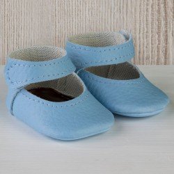 Complementos muñecas Así 43 a 46 cm - Peúcos merceditas celestes para muñecos María, Pablo, Leo, Real Reborn y Serie Limitada