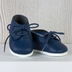 Complementos muñecas Así 43 a 46 cm - Botitas azul marino para muñecos María, Pablo, Leo y Serie Limitada