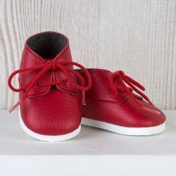 Complementos muñecas Así 43 a 46 cm - Botitas rojas para muñecos María, Pablo, Leo y Serie Limitada