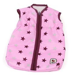 Saco de dormir para muñecas de hasta 55 cm - Bayer Chic 2000 - Estrellas frambuesa-rosa
