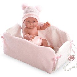 Muñeca Llorens 26 cm - Bebita con cuna cambiador