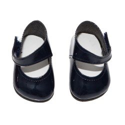 Complementos muñecas Así 36 a 40 cm - Zapatos merceditas marino para muñecos Guille, Koke y Nelly
