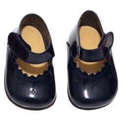 Complementos muñecas Así 43 a 46 cm - Zapatos merceditas azul marino para muñecos María, Pablo, Leo y Serie Limitada