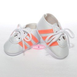 Complementos para muñecas Las Amigas 32 cm - Zapatillas deportivas blancas con tiras naranjas