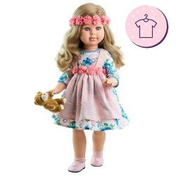 Ropa para muñecas Paola Reina 60 cm - Las Reinas - Vestido Alma de flores y osito