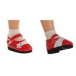 Complementos para muñecas Paola Reina 32 cm - Las Amigas - Zapatos rojo suave