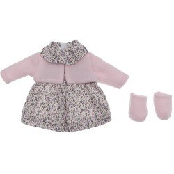 Ropa para Muñecas Así 36 cm - Vestido de flores con chaqueta rosa para muñeca Guille
