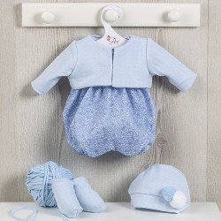 Ropa para Muñecas Así 43 cm - Ranita de flores azul con chaqueta para muñeco Pablo