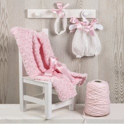 Ropa para Muñecas Así 43 cm - Pelele con mantita dacha rosa para muñeca María