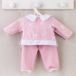 Ropa para Muñecas Así 43 cm - Chándal de conejitos rosa para muñeca María