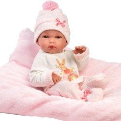 Muñeca Llorens 35 cm - Bimba con cojín rosa