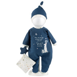Ropa para Muñecas Llorens 42 cm - Pijama azul marino