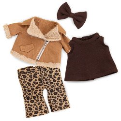 Ropa para muñecas Lucky Doggy 37 cm - Traje de leopardo