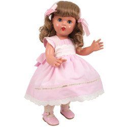 Muñeca Mariquita Pérez 50 cm - Con vestido rosa con capota