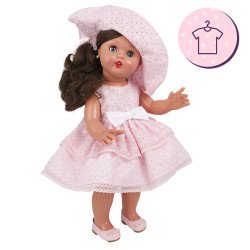 Ropa para muñeca Mariquita Pérez 50 cm - Vestido pamela rosa 2024