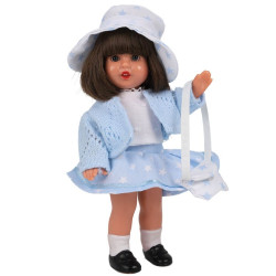 Muñeca Mini Mariquita Pérez 21 cm - Conjunto azul