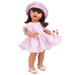 Muñeca Mariquita Pérez 50 cm - Vestido rosa de flores