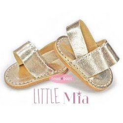 Complementos para muñecas Nines d'Onil 23 cm - Little Mia - Sandalias doradas