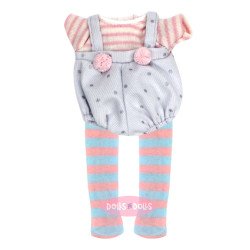 Ropa para Muñecas Nines d'Onil 23 cm - Little Mia - Conjunto mono con puntitos