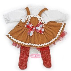 Ropa para Muñecas Nines d'Onil 30 cm - Mia - Vestido de galleta de jengibre