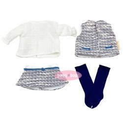 Ropa para Muñecas Nines d'Onil 30 cm - Mia - Conjunto azul
