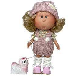 Muñeca Nines d'Onil 23 cm - Little Mia Rubia con Mascota