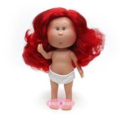 Muñeca Nines d'Onil 23 cm - Little Mia con pelo rojo ondulado - Sin ropa