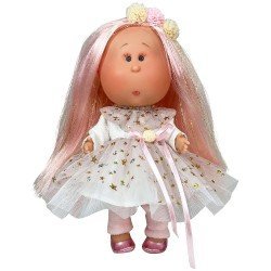 Muñeca Nines d'Onil 30 cm - Mia Glitter con pelo rosa