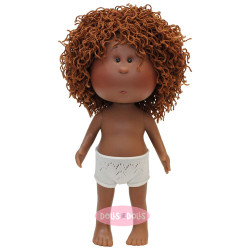 Muñeco Nines d'Onil 30 cm - Mio con pelo lana marrón - Sin ropa