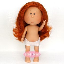 Muñeca Nines d'Onil 30 cm - Mia pelirroja con pelo ondulado - Sin ropa