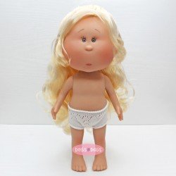 Muñeca Nines d'Onil 30 cm - Mia con pelo rubio ondulado - Sin ropa