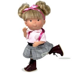 Muñeca Nines d'Onil 30 cm - Pippa ARTICULADA Colegiala