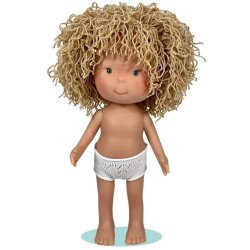 Muñeca Nines d'Onil 30 cm - Pippa con pelo lana rubio - Sin ropa