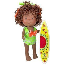 Muñeca Nines d'Onil 30 cm - Pippa Summer con pelo moreno rizado