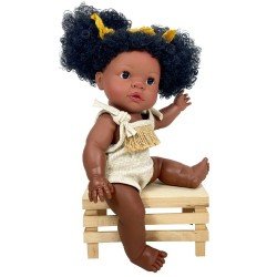 Muñeca Nines d'Onil 37 cm - Joy niña negra con coletas