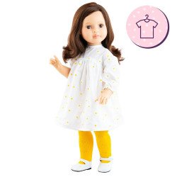 Ropa para muñecas Paola Reina 60 cm - Las Reinas - Lidia - Vestido blanco de margaritas