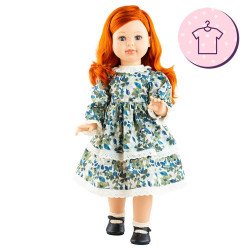 Ropa para muñecas Paola Reina 60 cm - Las Reinas - Sandra - Vestido de flores azules