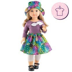 Ropa para muñecas Paola Reina 60 cm - Las Reinas - Raqui - Vestido de árboles y sombrero